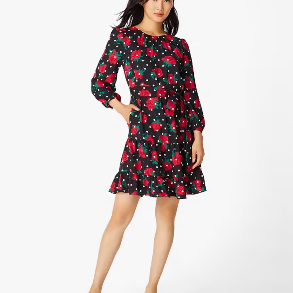 Kate spade rose dress size medium new